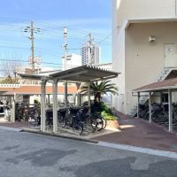 大阪市港区弁天2丁目の売買物件/自転車置き場。