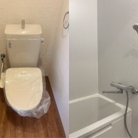 大阪市北区菅栄町の賃貸物件/トイレと浴室。