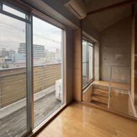 大阪市東住吉区東田辺の賃貸物件/２階のバルコニースペース。