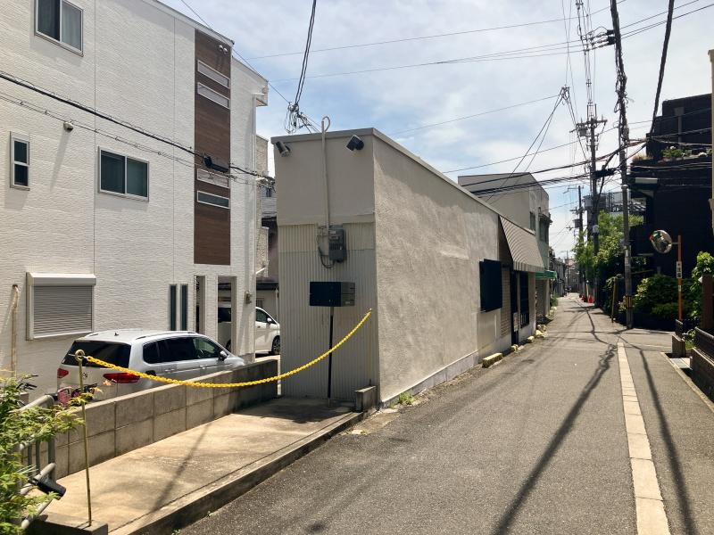 大阪市阿倍野区播磨町2丁目の賃貸物件/Y字路特有の三角形。