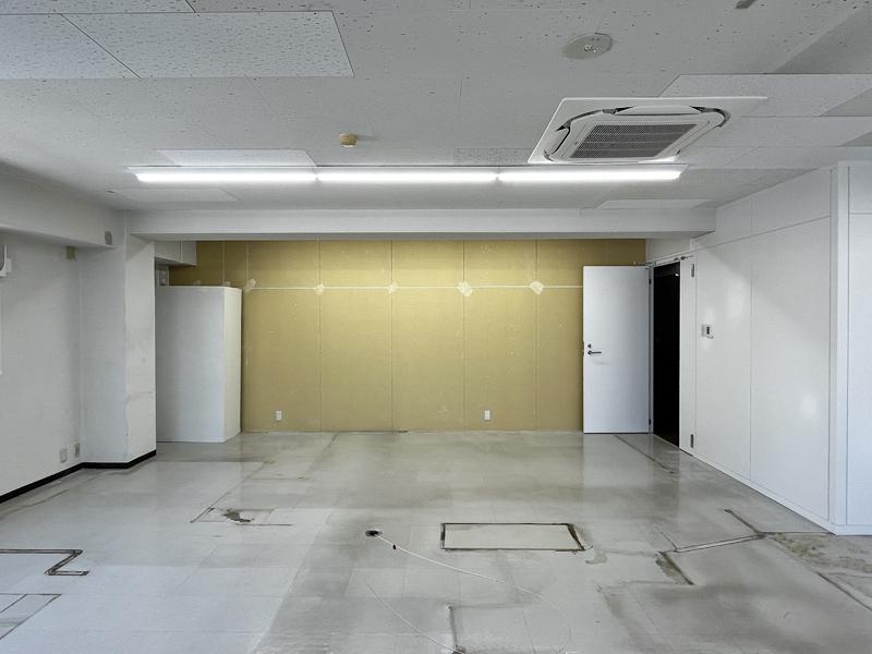 大阪市西区南堀江1丁目の賃貸物件/奥の壁はせっこうボードのまま。
