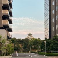大阪市都島区片町1丁目の賃貸物件/夕暮れどきの大阪城も美しい。