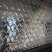 台東区蔵前の賃貸物件/扉の上部にはこのガラス。この凹凸がたまりません