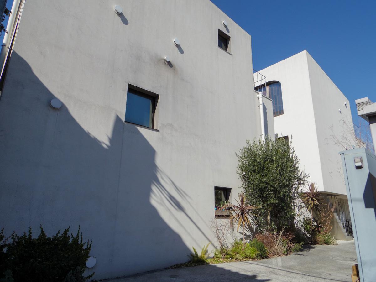 植栽はSOLSOが監修。建物とマッチしたかわいらしい植物が植えてある