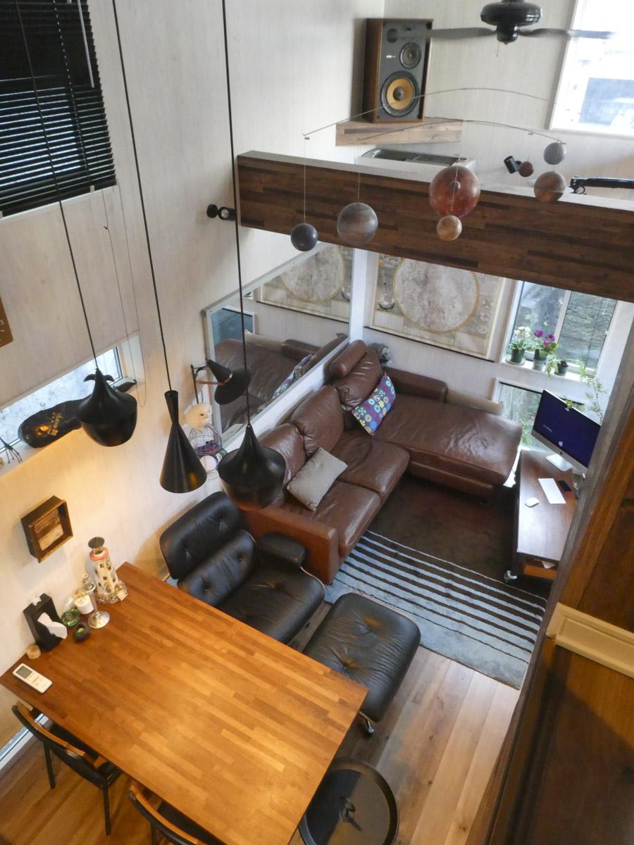 新宿区荒木町の売買物件/売主が住んでいた時のリビング