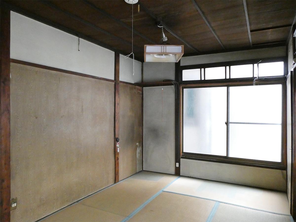 1階を北側より。壁は塗ると良さそう