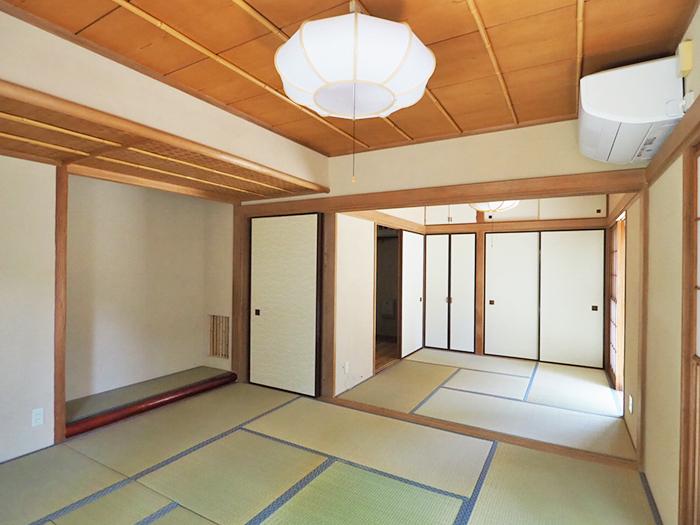 2つの和室が連なるつくり