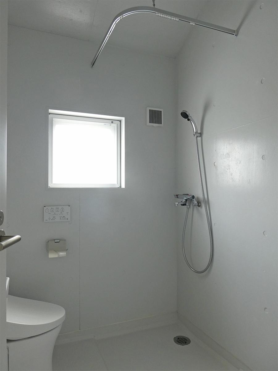 A棟の部屋はシャワーのみ