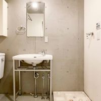 杉並区天沼の賃貸物件/1階：洗面台の横に洗濯機置き場
