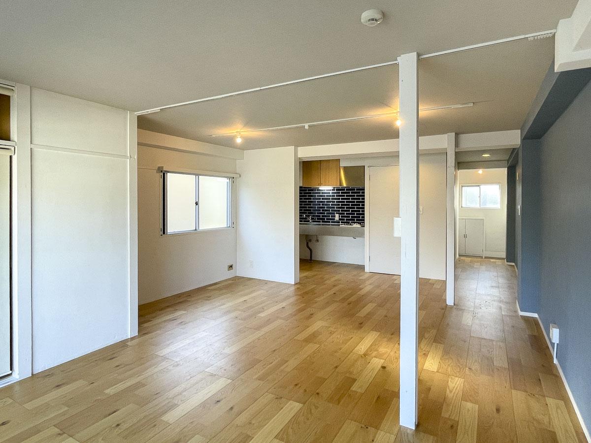 豊島区南長崎の賃貸物件/窓側からの視点