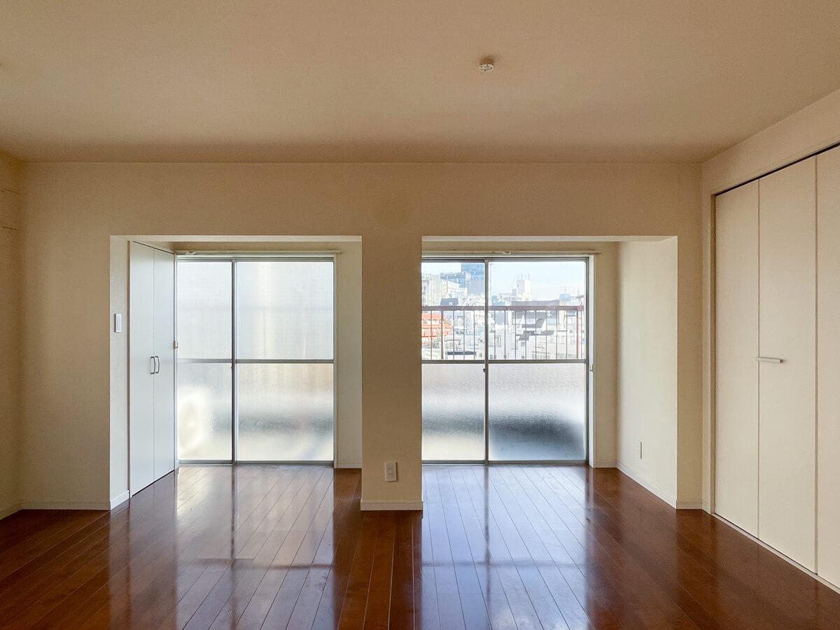 渋谷区千駄ヶ谷の賃貸物件/インナーバルコニーのようになっていて、ちょっと変わった間取り