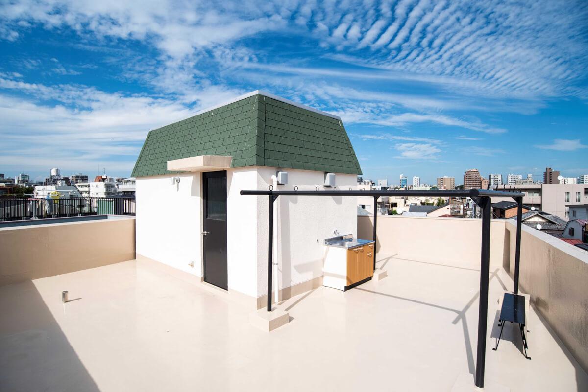 文京区千石の賃貸物件/家庭菜園などで使っていただける屋上（前回募集時の写真）
