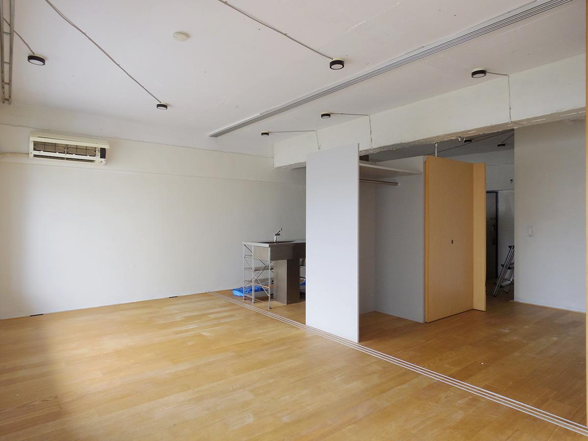 港区赤坂の賃貸物件/引き戸を寝室側によせるとこんな感じ