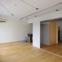 港区赤坂の賃貸物件/引き戸を寝室側によせるとこんな感じ