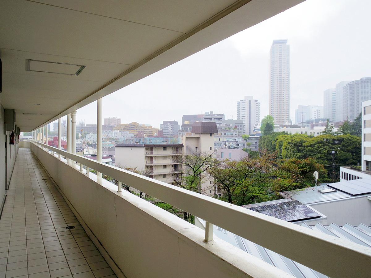 港区赤坂の賃貸物件/共用部からの眺め。けっこう気持ち良い