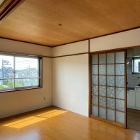 目黒区平町の賃貸物件/5畳の洋室。すりガラスが残っています
