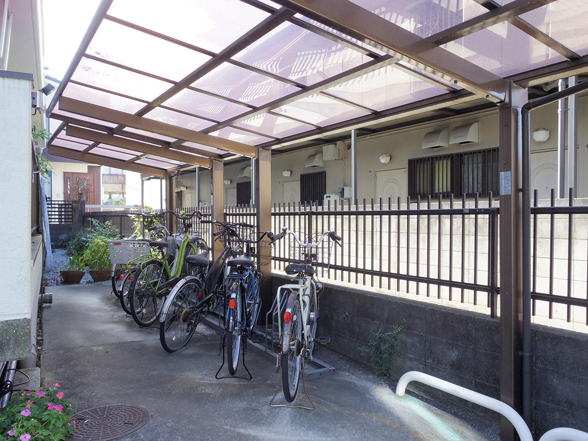 横浜市港北区菊名の賃貸物件/屋根付きの駐輪スペース
