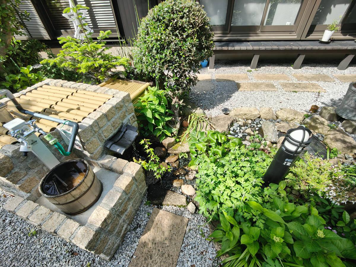 世田谷区喜多見の賃貸物件/同敷地内オーナー宅にある井戸。夏はスイカや飲み物を冷やしたりしています。