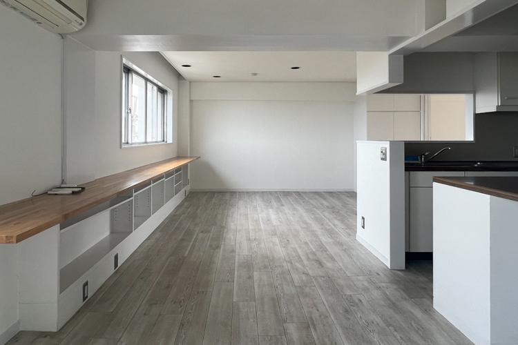 世田谷区奥沢の賃貸物件/LDKには大きめのダイニングテーブルとソファも置ちゃいそうです