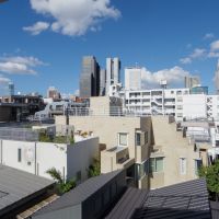渋谷区代々木の賃貸物件/東向きの窓からの眺め