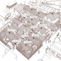 大田区大森西の賃貸物件/大森ロッヂ敷地マップ。今回募集のお部屋はそよかぜの家のお部屋です