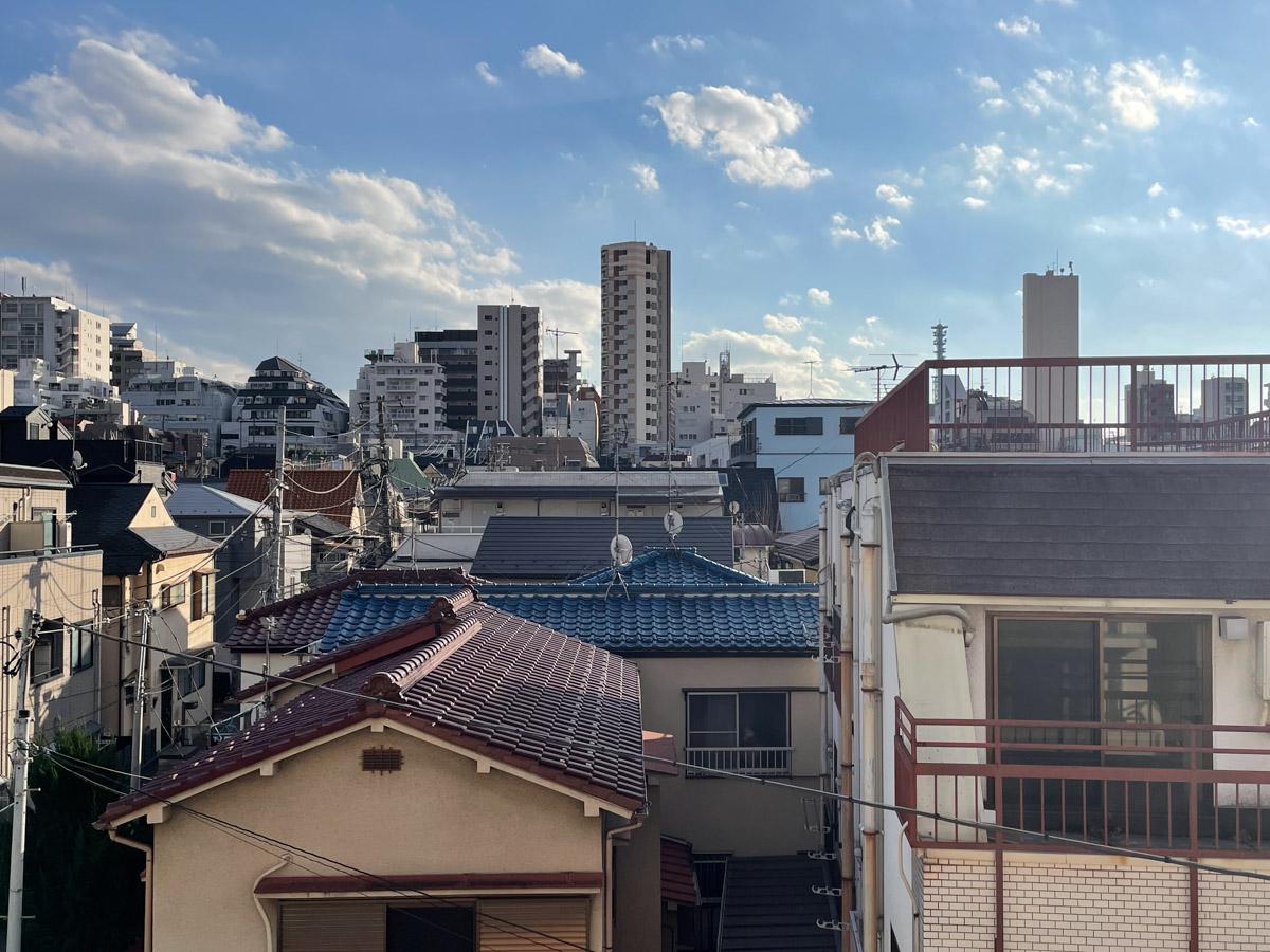 新宿区改代の賃貸物件/ルーフバルコニーからの景色