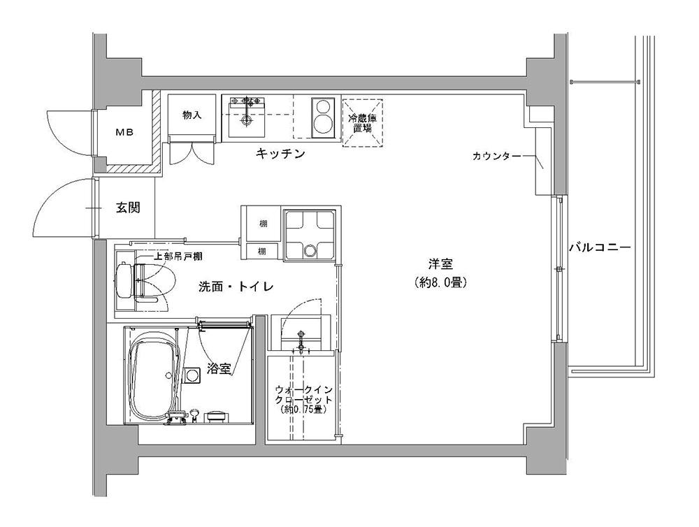 渋谷区幡ヶ谷の賃貸物件/Aタイプ