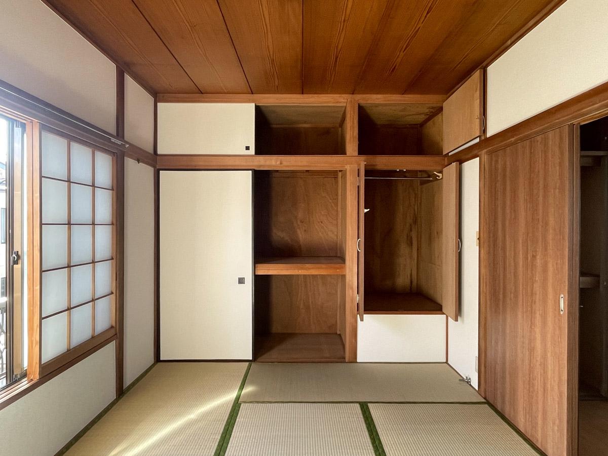 杉並区阿佐谷北の賃貸物件/2F：和室。収納は押し入れとクローゼット