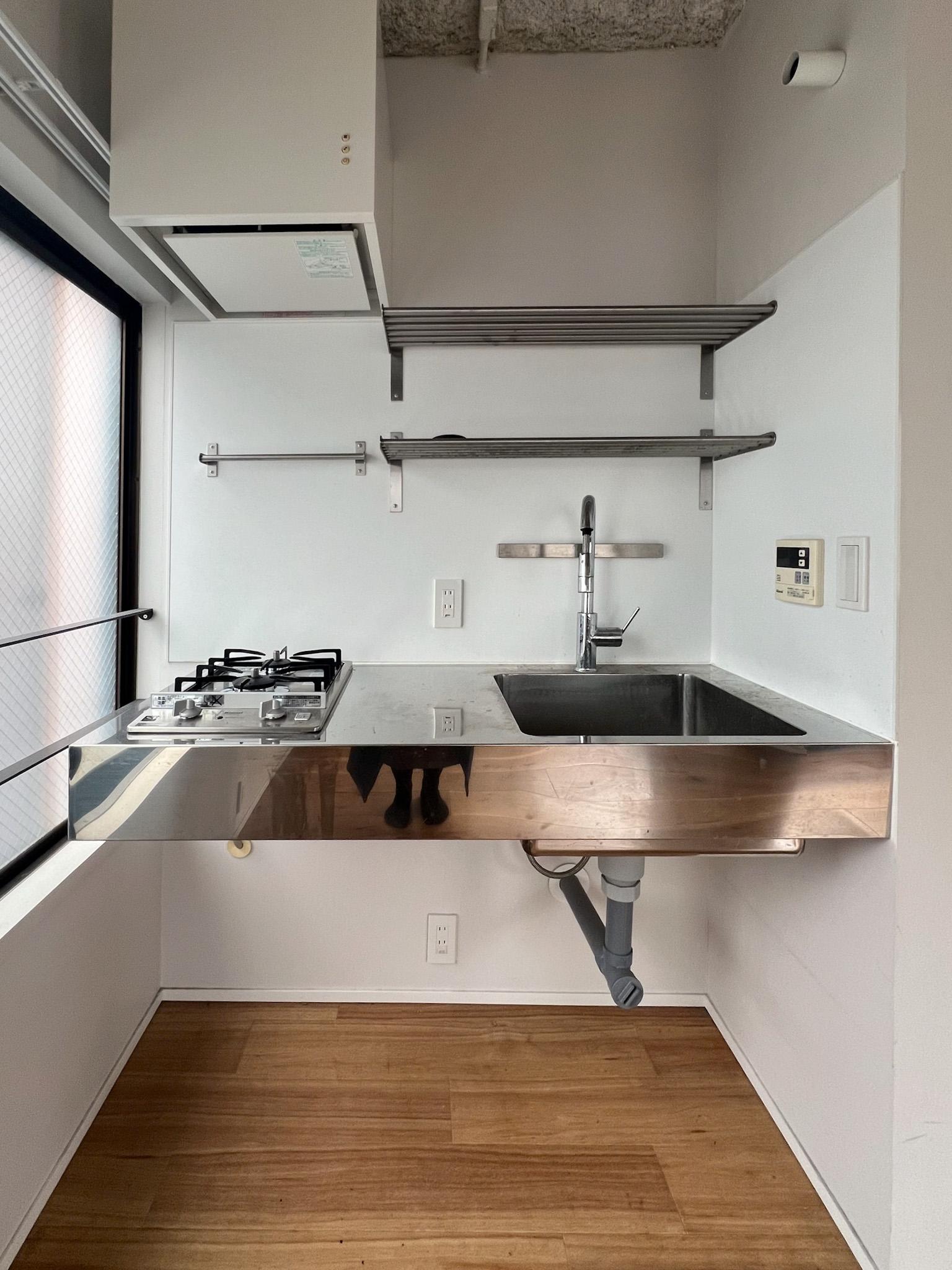 中央区日本橋茅場町の賃貸物件/シンプルなキッチン