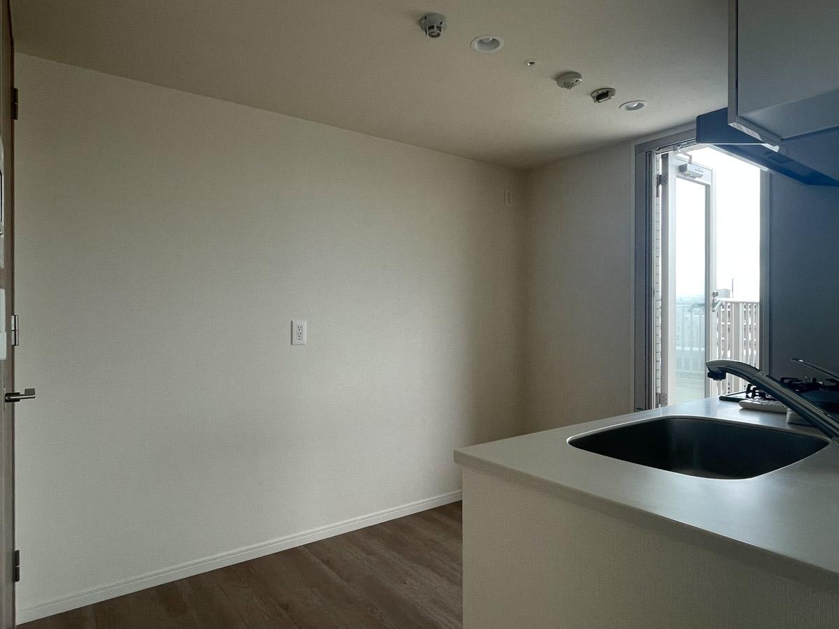 台東区竜泉の賃貸物件/キッチン背面のスペース