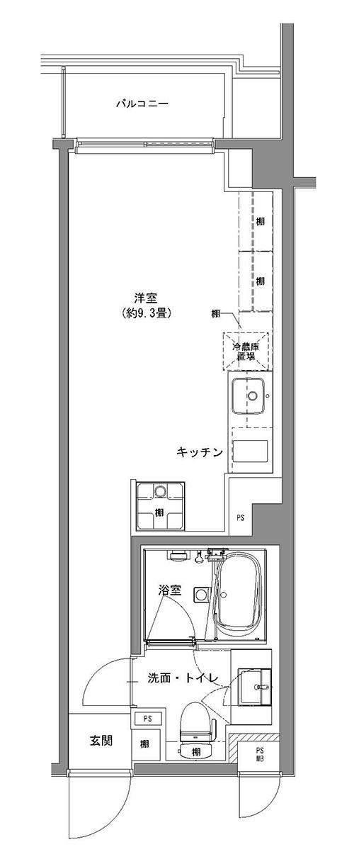 渋谷区幡ヶ谷の賃貸物件/Bタイプ
