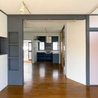 板橋区中台の賃貸物件/2間をつなげた形で、広いリビングになっています