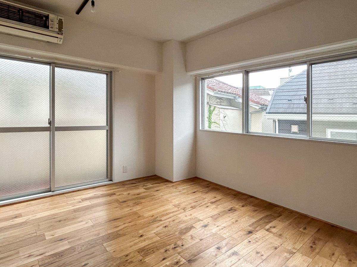 新宿区市谷柳町の賃貸物件/寝室も2面採光