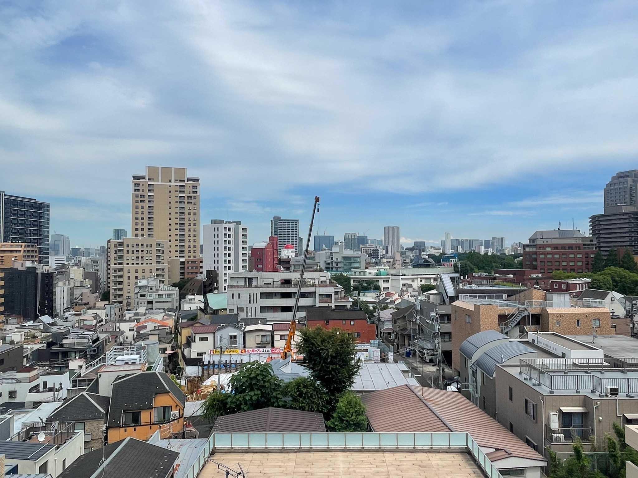 渋谷区恵比寿の賃貸物件/恵比寿の街を一望できる眺望