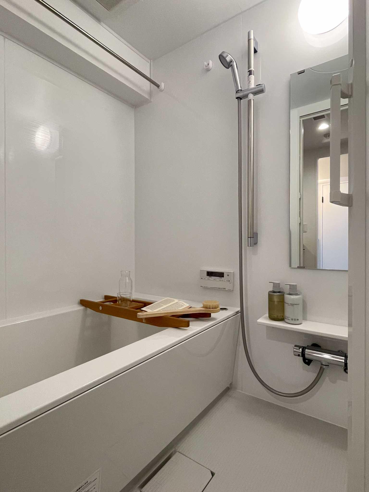 台東区浅草の賃貸物件/浴室。追いだき、浴室乾燥機付き