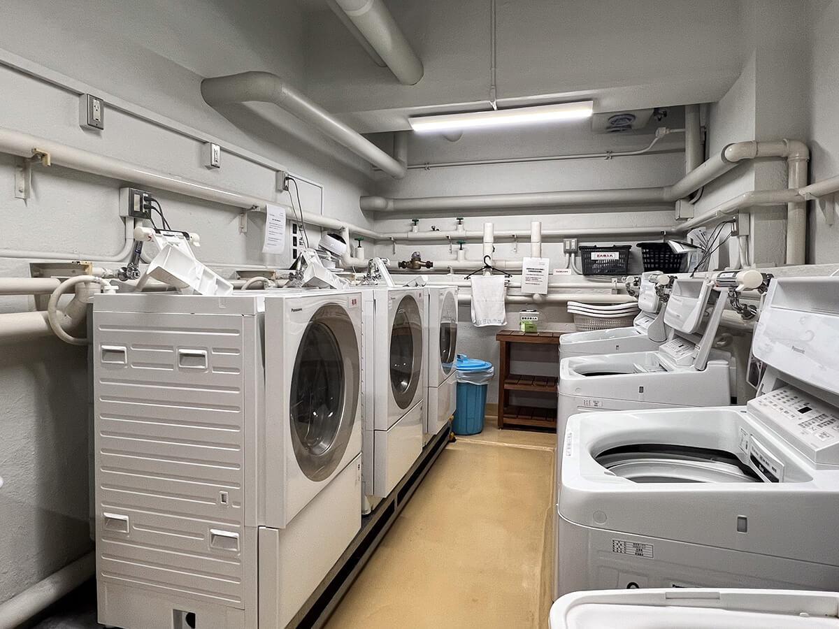 文京区関口の賃貸物件/洗濯は地下のランドリールームにて