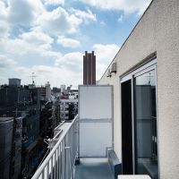 世田谷区太子堂の賃貸物件/東側のバルコニー
