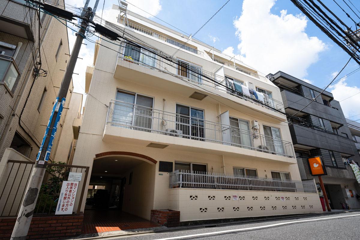 世田谷区太子堂の賃貸物件/外観。茶沢通りを少し脇に入った静かな住宅街