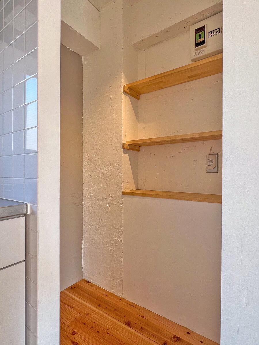 杉並区久我山の賃貸物件/冷蔵庫置き場。奥行約620mm幅680mmです