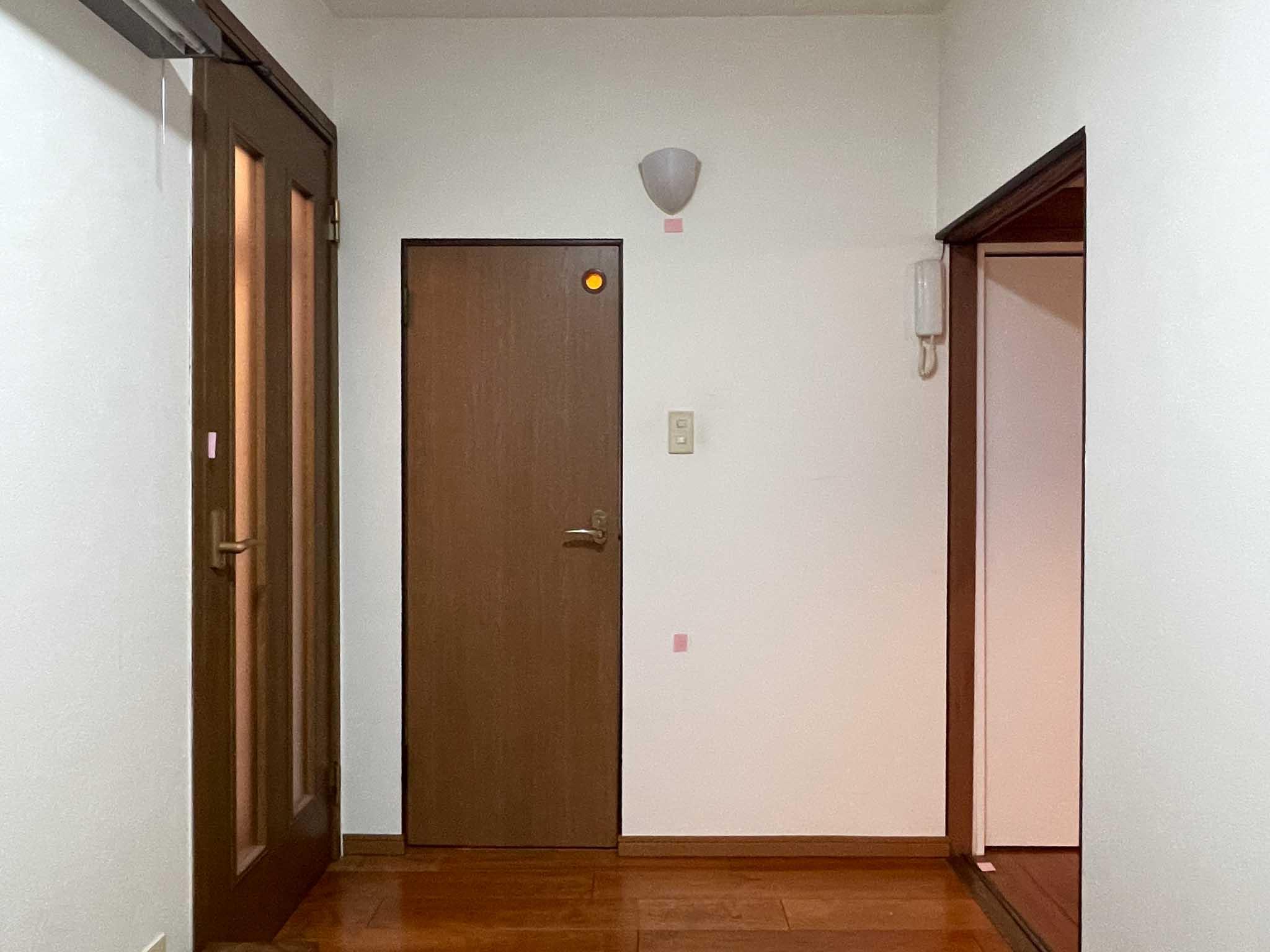 文京区弥生の賃貸物件/1F、台所：キッチンと反対側にトイレがあります