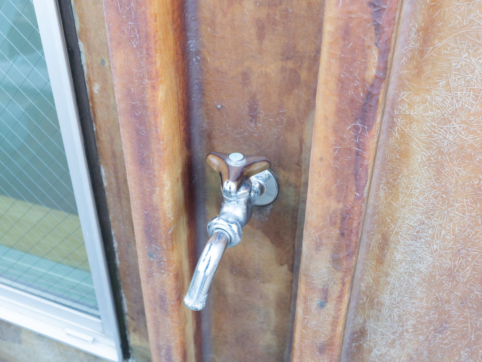 大田区東六郷の賃貸物件/屋上：水道付きなので、菜園に水やりもできる