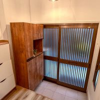 荒川区町屋の賃貸物件/玄関ドアは昔ながらの引き戸