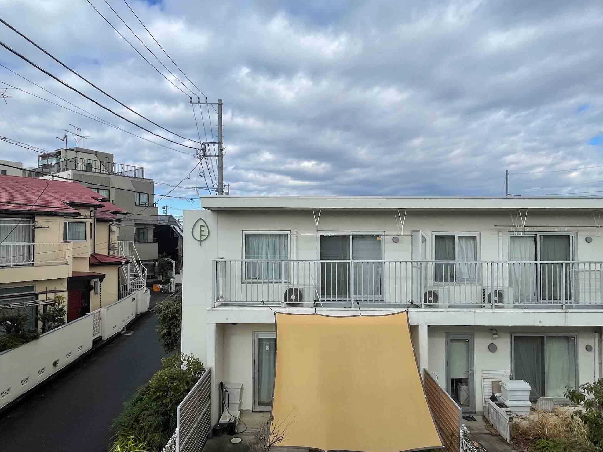 北区中里の賃貸物件/2階:北側の窓からの景色