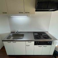 江東区清澄の賃貸物件/3口ガスコンロにグリル付きのキッチン