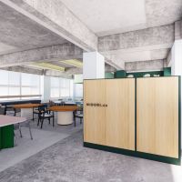 世田谷区池尻の賃貸物件/ラウンジのイメージパース。ソファがあるスペースは家具で軽く仕切られる予定です