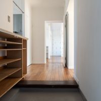 神奈川県川崎市多摩区三田の賃貸物件/玄関には靴棚が備え付き