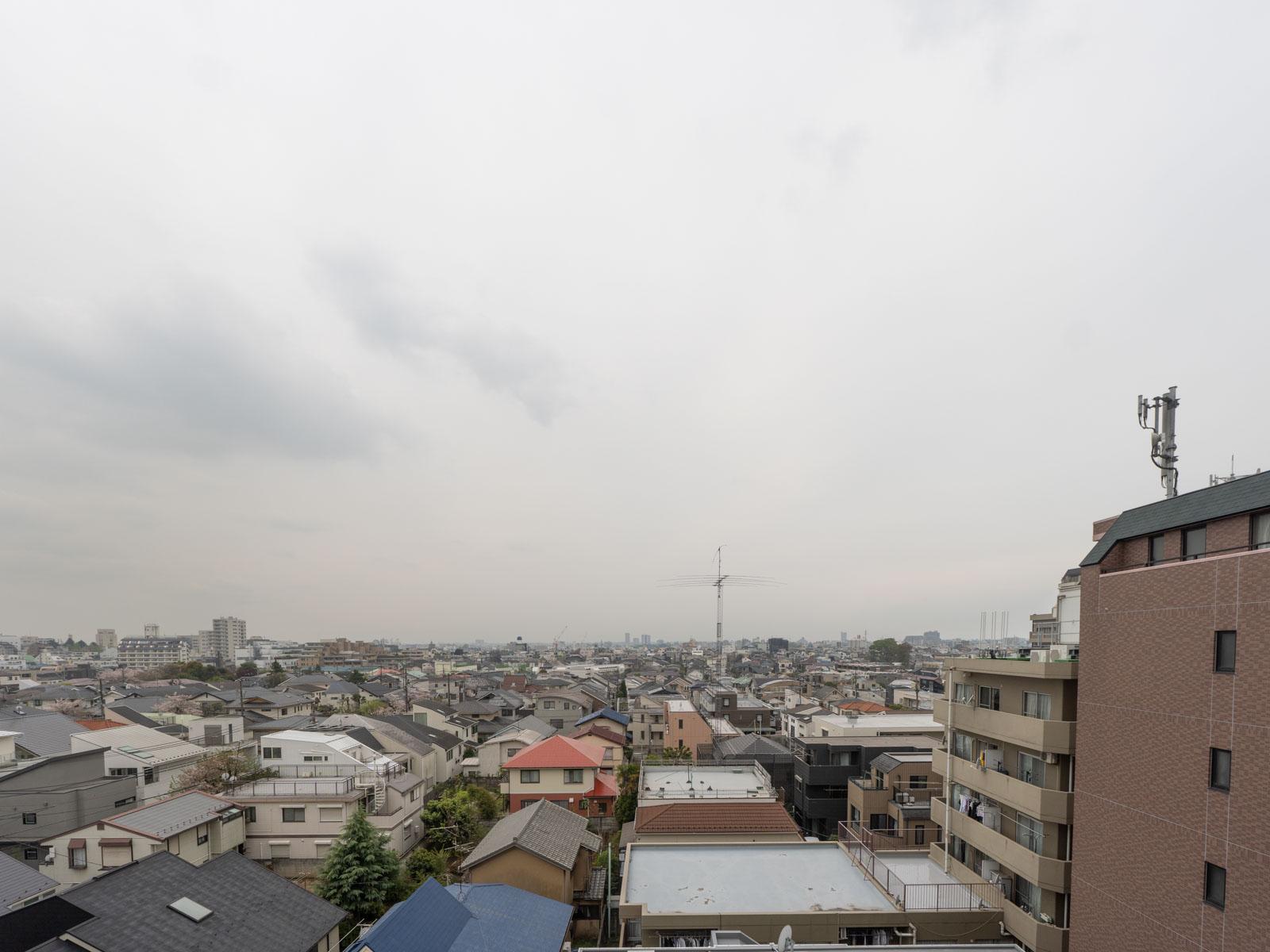 大田区北千束の賃貸物件/あいにくの雨でしたが、景色が遠くまで抜けていました