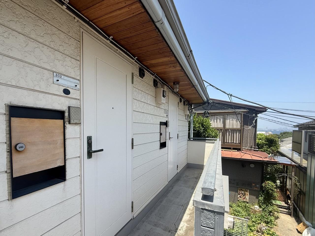 横浜市中区山手町の賃貸物件/遠くに横浜港が見えます