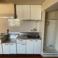 杉並区梅里の賃貸物件/キッチンの横に洗濯機置き場があります