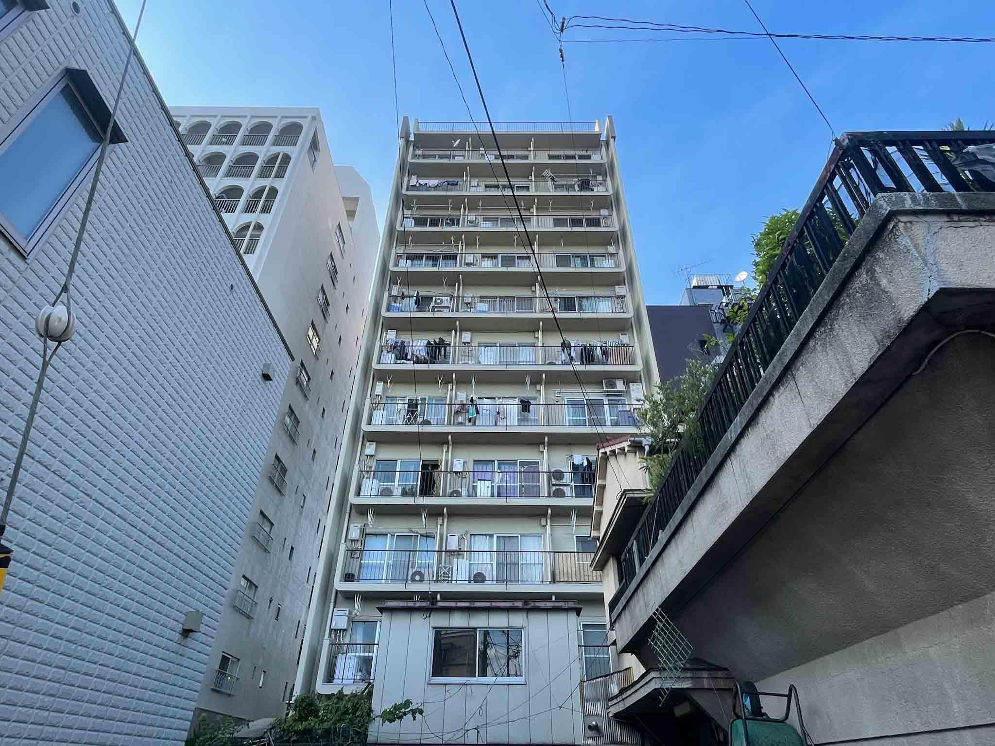 杉並区梅里の賃貸物件/外観を南側から